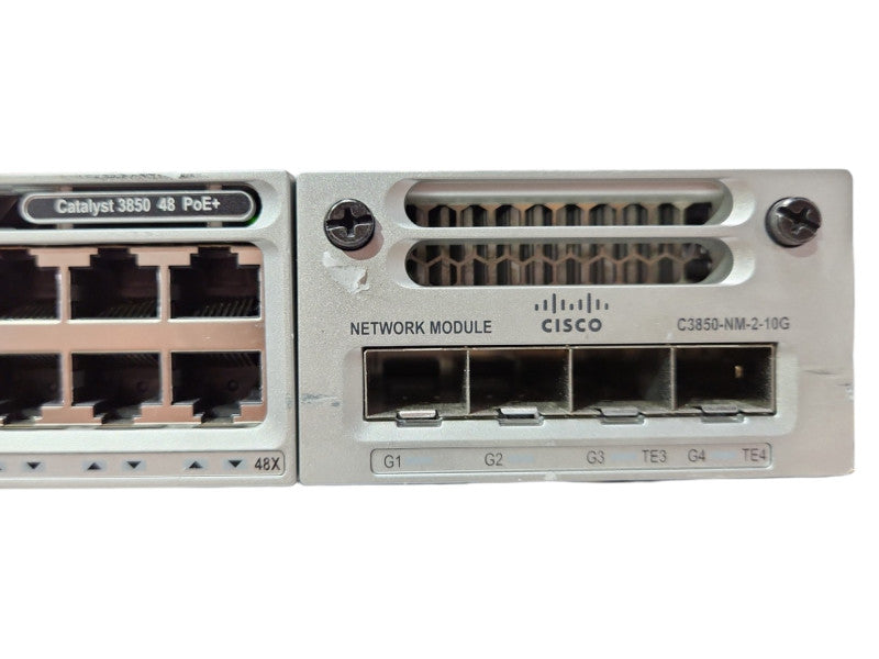 Cisco WS-C3850-48P-L 48-Port PoE+ Gigabit Switch w/ C3850-NM-2-10G