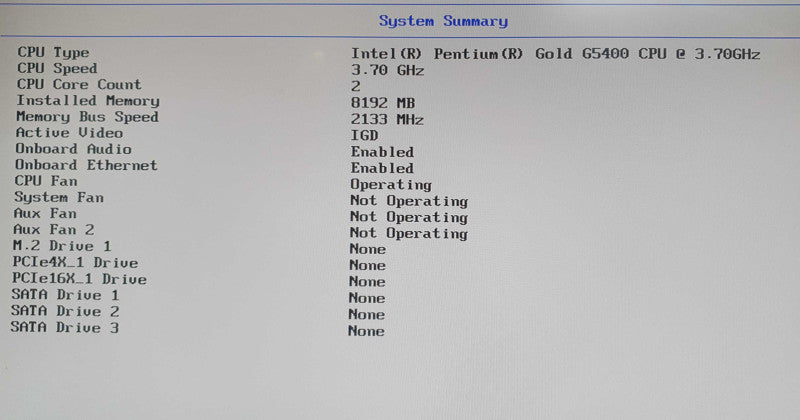 Lenovo ThinkCentre M720s G5400 3.7GHz 8GB RAM - No HDD