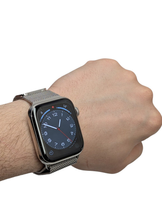 Apple Watch Series 5 44mm Stainless Steel Ceramic UNLOCKED Cellular -