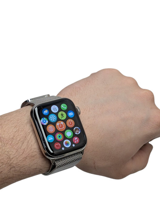 Apple Watch Series 5 44mm Stainless Steel Ceramic UNLOCKED Cellular -