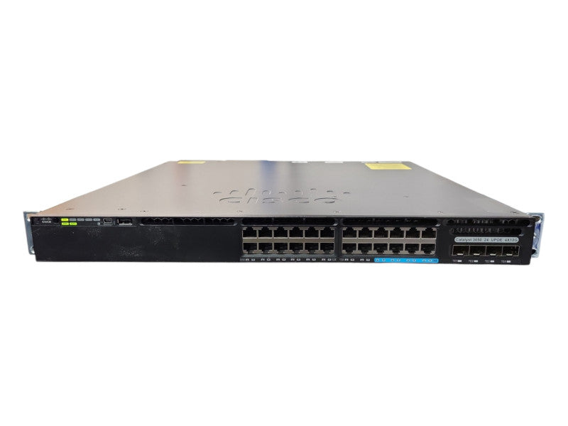 Cisco WS-C3650-8X24UQ-S 24-Port mGig PoE 10GB SFP+ switch w/ 2x 1100W PSU