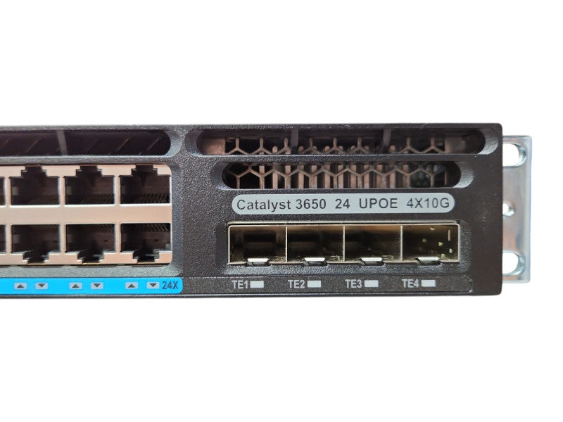 Cisco WS-C3650-8X24UQ-S 24-Port mGig PoE 10GB SFP+ switch w/ 2x 1100W PSU