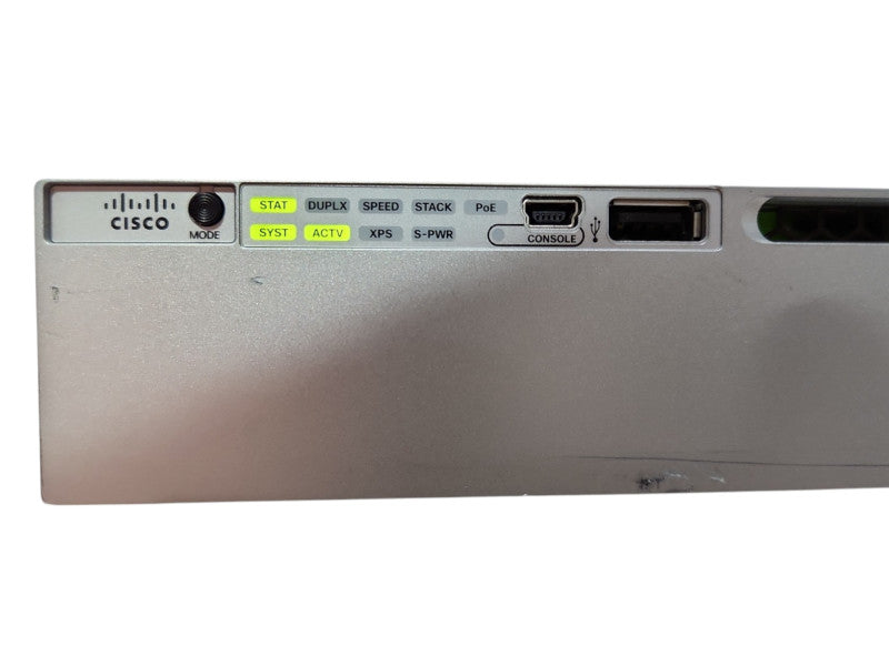 CISCO WS-C3850-24P-L 24-Port Gigabit PoE+ Switch w/ C3850 NM-2-10G