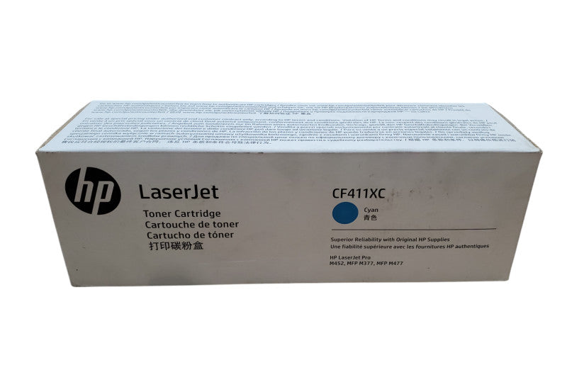 Genuine HP LaserJet Toner Cartridge CF411XC Cyan - New
