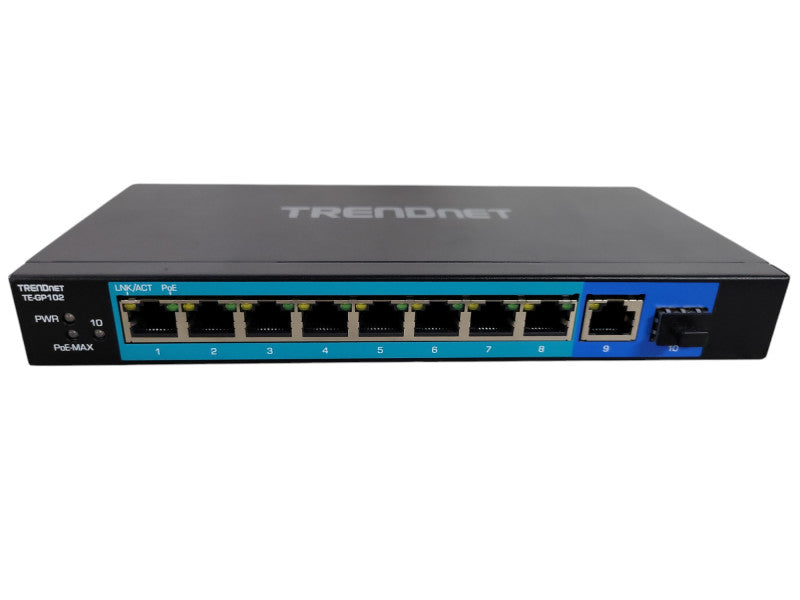 Trendnet TE-GP102 10-Port Unmanaged Gigabit PoE Switch !