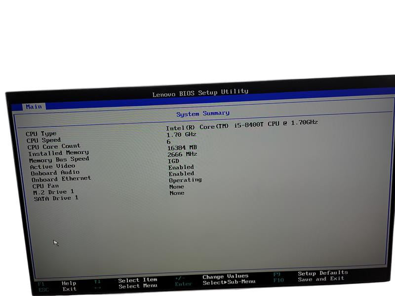Lenovo ThinkCentre M720q Micro  i5 - 8400T @ 1.70GHz 16GB DDR4 Ram Qθ