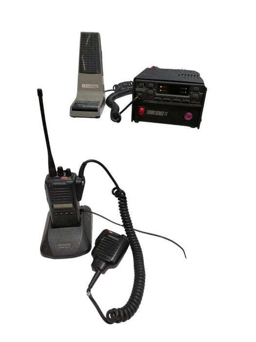 Kenwood Comm Series 2 Base Station & Kenwood KSC-15 Handheld Radio/ Charger =