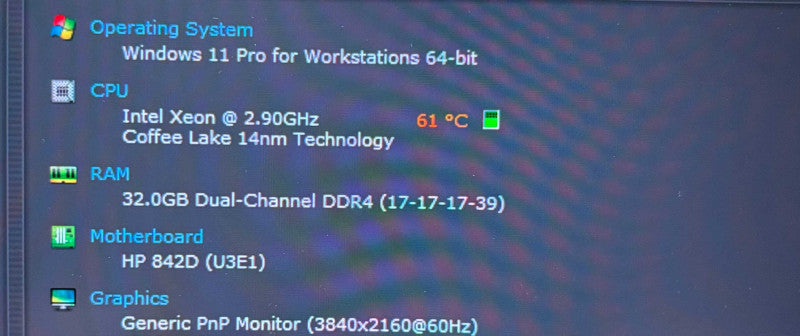 HP ZBook 17 G5 4K XEON 2186M QUADRO P5200 16GB GPU 32GB 512SSD  Lap200