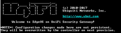 Ubiquiti Networks UniFi USG Security Gateway. Factory Reset !