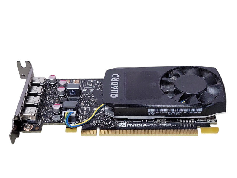 NVIDIA Quadro P1000 4GB Graphics Card 4x mini DisplayPort, LP Bracket _