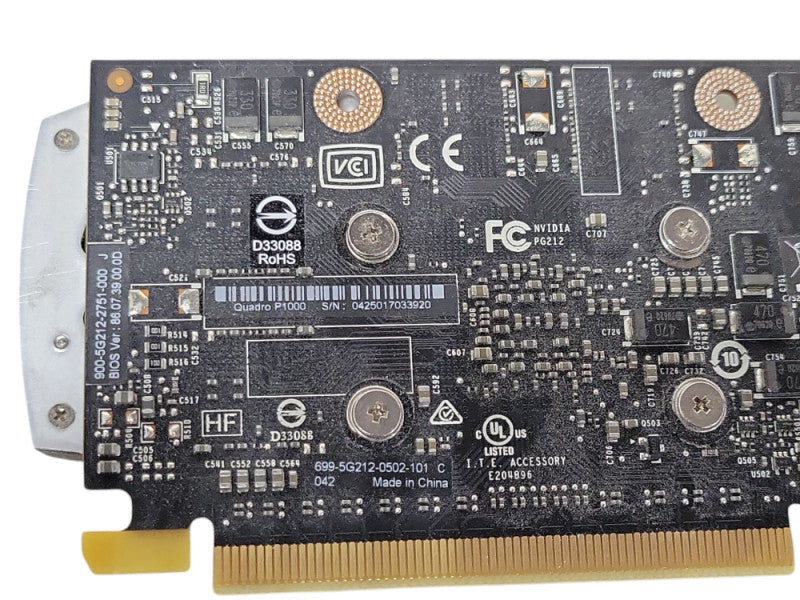 NVIDIA Quadro P1000 4GB Graphics Card 4x mini DisplayPort, LP Bracket _