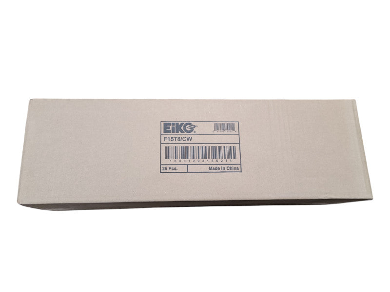25x EIKO F15T8/CW 15W Daylight Bi-Pin T8 Fluorescent Lamp Light Bulb SEALED Q