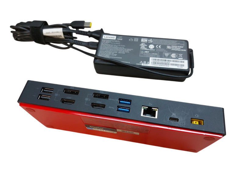 Lenovo ThinkPad Hybrid USB-C With USB-A Dock DUD9011D1 W/Power Adapter Q