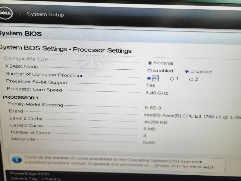Dell PowerEdge R330 - Xeon E3-1320 v5 64GB DDR4 PERC H330 2x350W PSU %