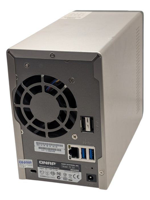 QNAP TS -221 2 Bay NAS with 2x 2TB HDDs  -