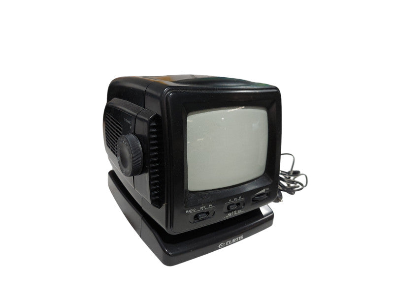 Curtis Car Tv 5" Black n White & Radio AM/FM with Car Adaptor w manual =