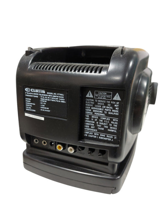 Curtis Car Tv 5" Black n White & Radio AM/FM with Car Adaptor w manual =