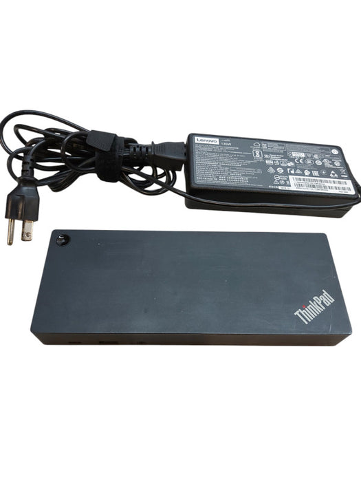Lenovo ThinkPad Hybrid USB-C With USB-A Dock DUD9011D1 With P/Adapter- Read Desc
