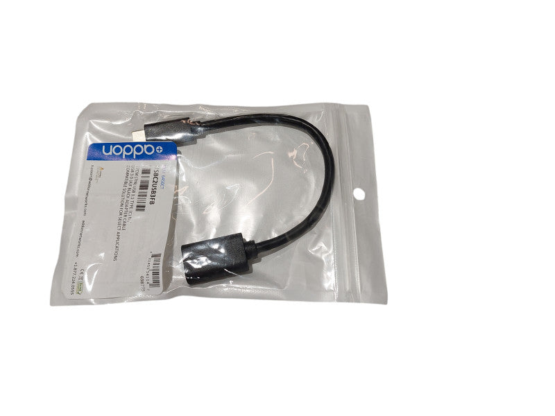 7" USB 3.1 Type C to USB 3.0 Black Adaptor Cable  Q=