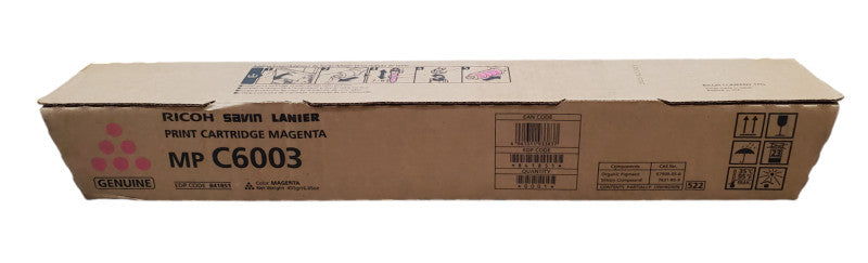 Genuine Ricoh Savin Lanier Printer Cartridge MP C6003 - Magenta - New
