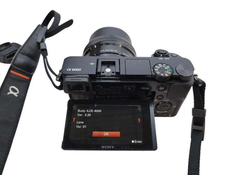 Sony A6000 (ILCE6000) 24.3MP Mirrorless APSC DSLR + 3.5-5.6/16-50mm Lens %