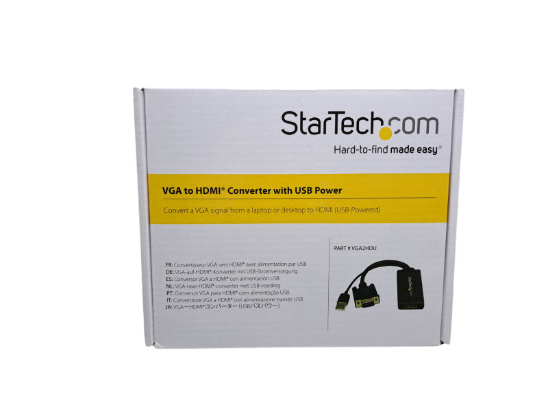 StarTech VGA2HDU VGA to HDMI Converter with USB Power | NEW OPEN BOX Q