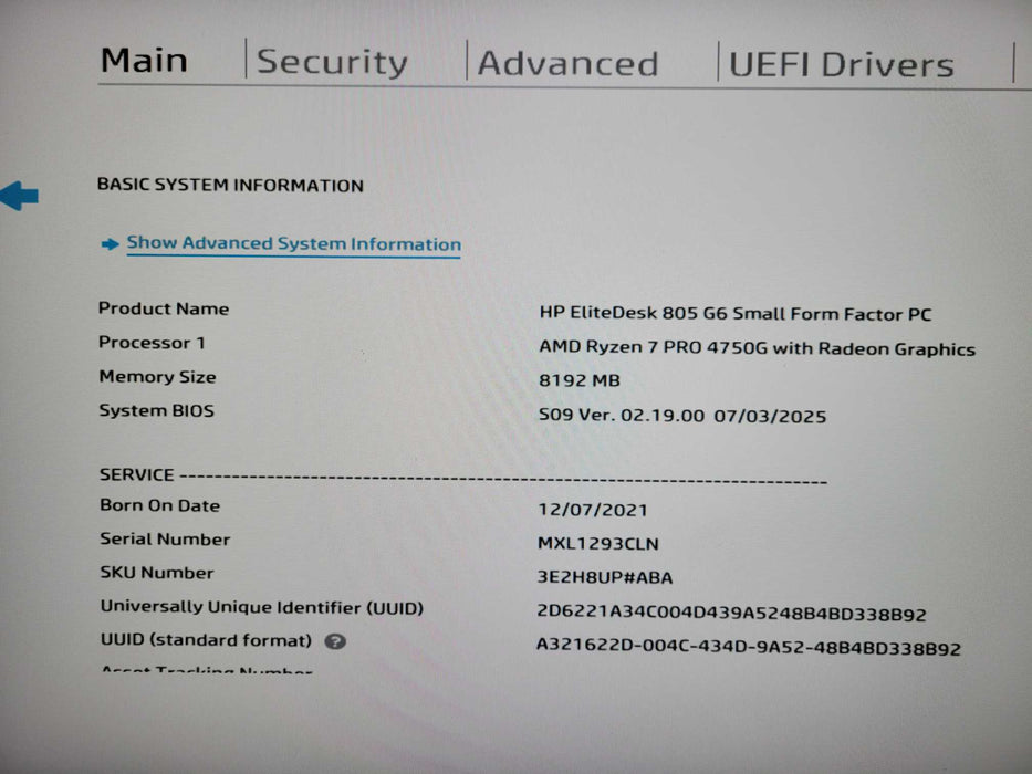 HP EliteDesk 805 G6 SFF, Ryzen 7 PRO 4750G, 16GB DDR4, 256GB NVMe !