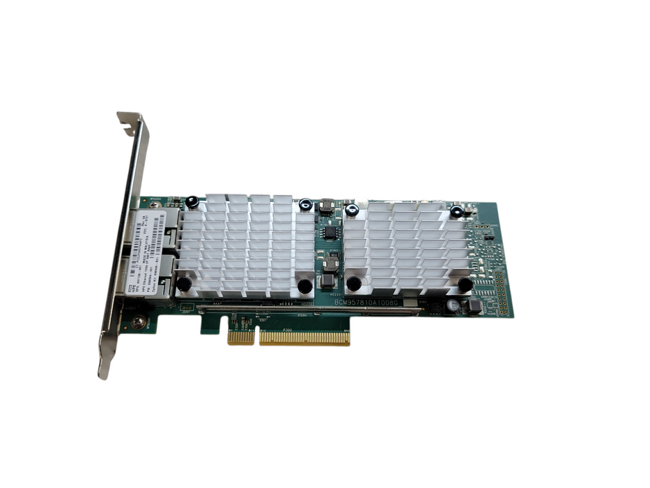 HPE 530T / Broadcom 57810 Dual Port 10GB RJ45 NIC PCIe x8 Network Card Q%