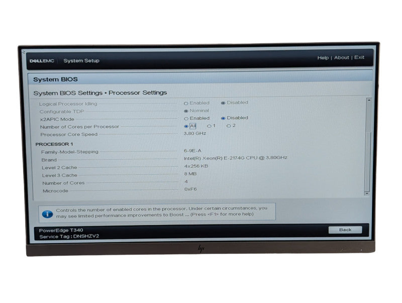 DELL PowerEdge T340 Intel Xeon E-2174G 32GB RAM H330 RAID  -