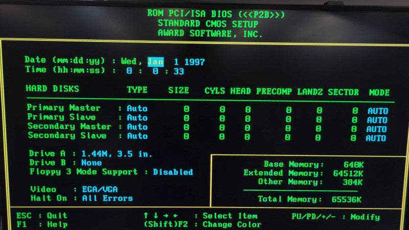 Intel Pentium II @ 350Mhz 64MB RAM NO HDD  Q%