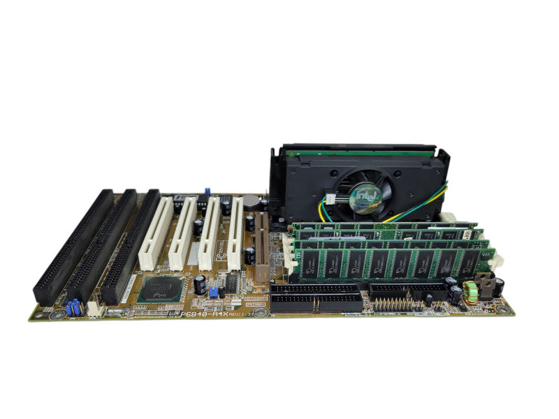 Intel Pentium III-MMX @ 450MHz Tekram P6B40-A4X 512MB RAM  %