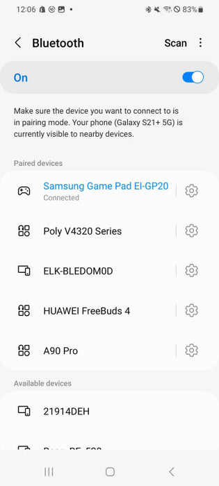 Samsung Game Pad EI-GP20 Android Smartphone Controller, READ Q_