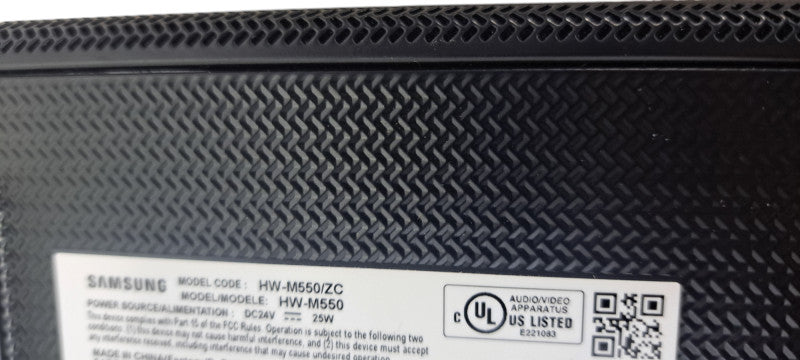 Samsung HW-M550/ZC 3.1 Channel Soundbar W/Subwoofer| READ