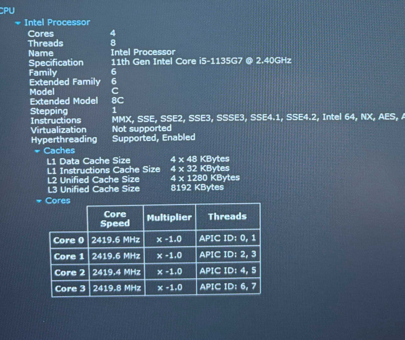 Lenovo ThinkPad E14 Gen 2 Core i5-1135G7@2.4GHz 16GB RAM 256GB SSD READ  Lap200