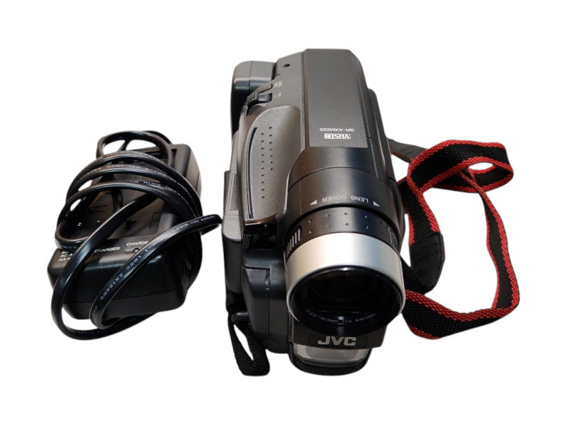 JVC GR-AXM225 VHS-C 300x Digital Zoom Analog Camcorder w/ Battery & Charger