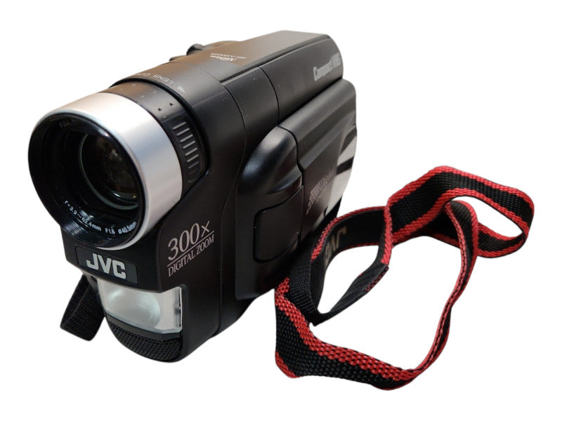 JVC GR-AXM225 VHS-C 300x Digital Zoom Analog Camcorder w/ Battery & Charger