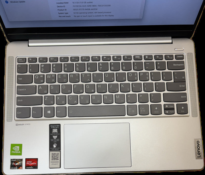 Lenovo Ideapad 5 Pro14 Ryzen 5 5600U GeForce MX450 GPU 16GB RAM 256SSD READ  Lap200
