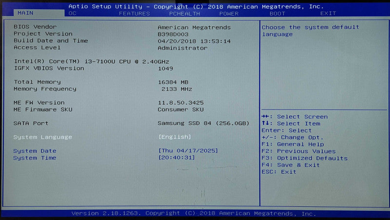 DATTO S3X2, i3-7100U 2.40GHz, 16GB DDR4, 256GB SSD, No PWR