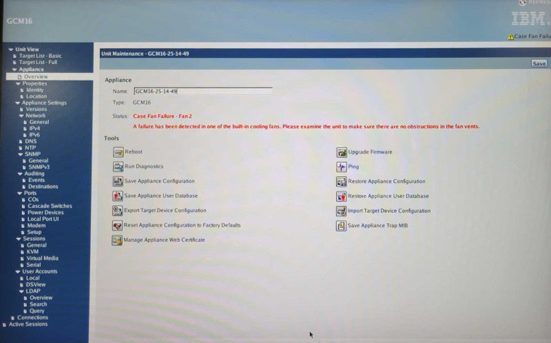 IBM KVM 16 PORT 46M5376 MODEL 1754-HC1, READ _