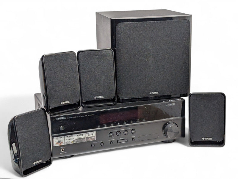 YAMAHA HTR-2067 HDMI 4K 5.1 Surround Sound Setup READ  -