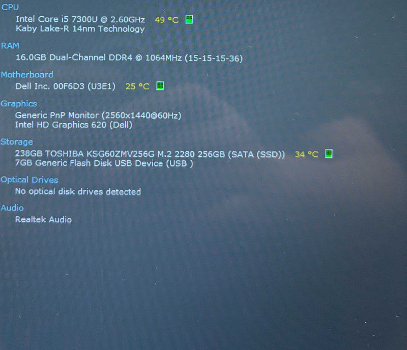 Dell Latitude 7480 "2K" TOUCH LCD i5-7300U@1.6GHz 16GB RAM 256GB SSD  Lap200