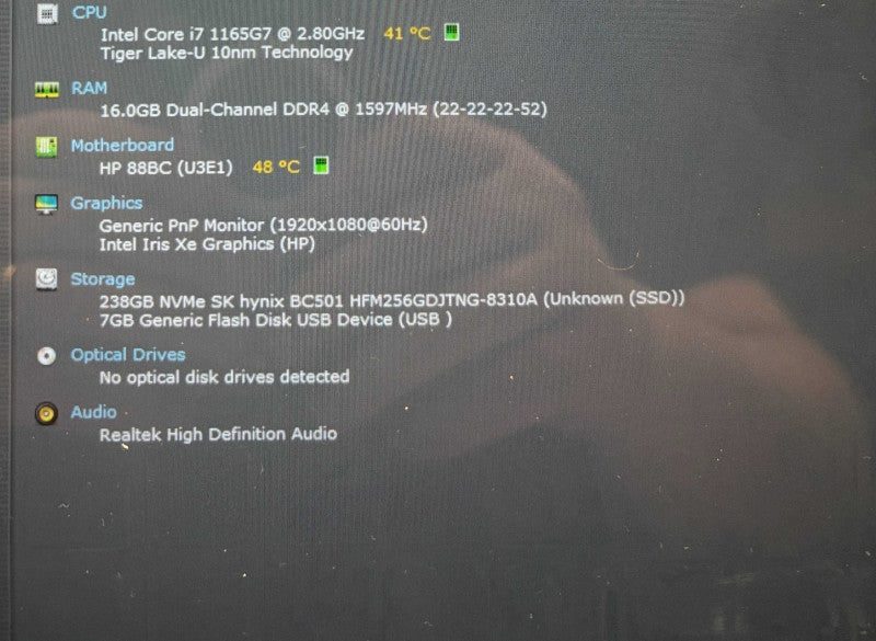 HP Pavilion 15 x360 Convertible TOUCH i7-1165G7@2.8GHz 16GB RAM 256SSD READ  Lap200