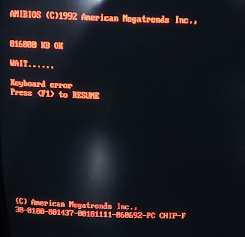 Vintage Texas Instruments 486DLC-33GA PCchips M321 Rev.2.6 16MB RAM %