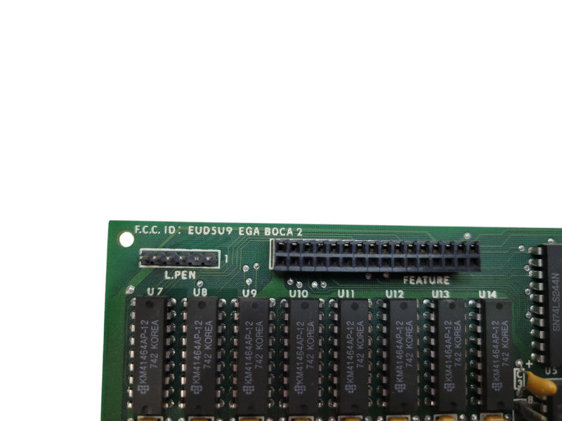 Vintage EGA ISA Graphics Card - Chips BOCA 2 (EUD5U9 EGA BOCA 2) %