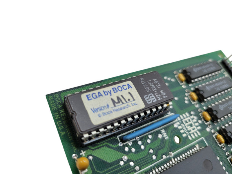 Vintage EGA ISA Graphics Card - Chips BOCA 2 (EUD5U9 EGA BOCA 2) %