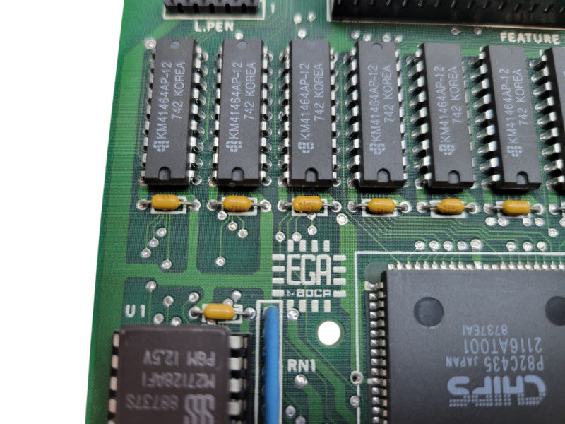 Vintage EGA ISA Graphics Card - Chips BOCA 2 (EUD5U9 EGA BOCA 2) %