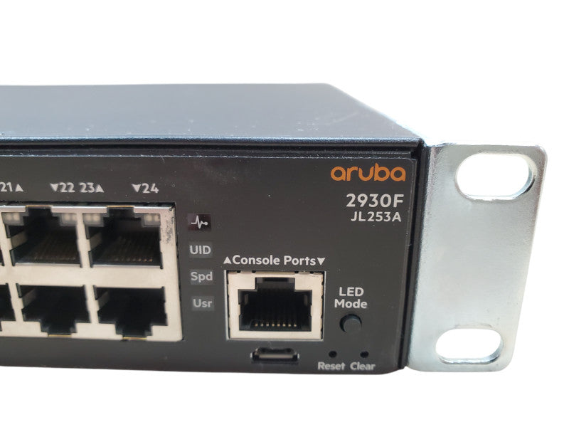 Aruba JL253A 2930F 24-Port Gigabit Switch w/ 4SFP+ Ports Q