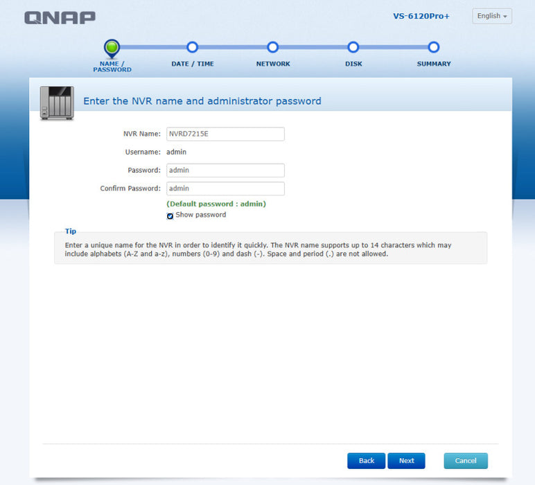 Qnap VS-6120 Pro+ 6-Bays NAS, 4x3TB & 2x 4TB HDDs