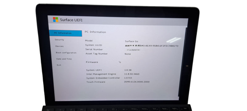 Microsft Surface Go 1824 Pentium 4415Y |8GB RAM |128GB SSD