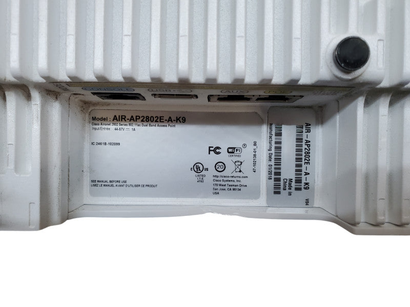 Cisco Aironet 2802E Wireless Access Point 802.11ac Wave 2 AIR-AP2802E-A-K9 Q